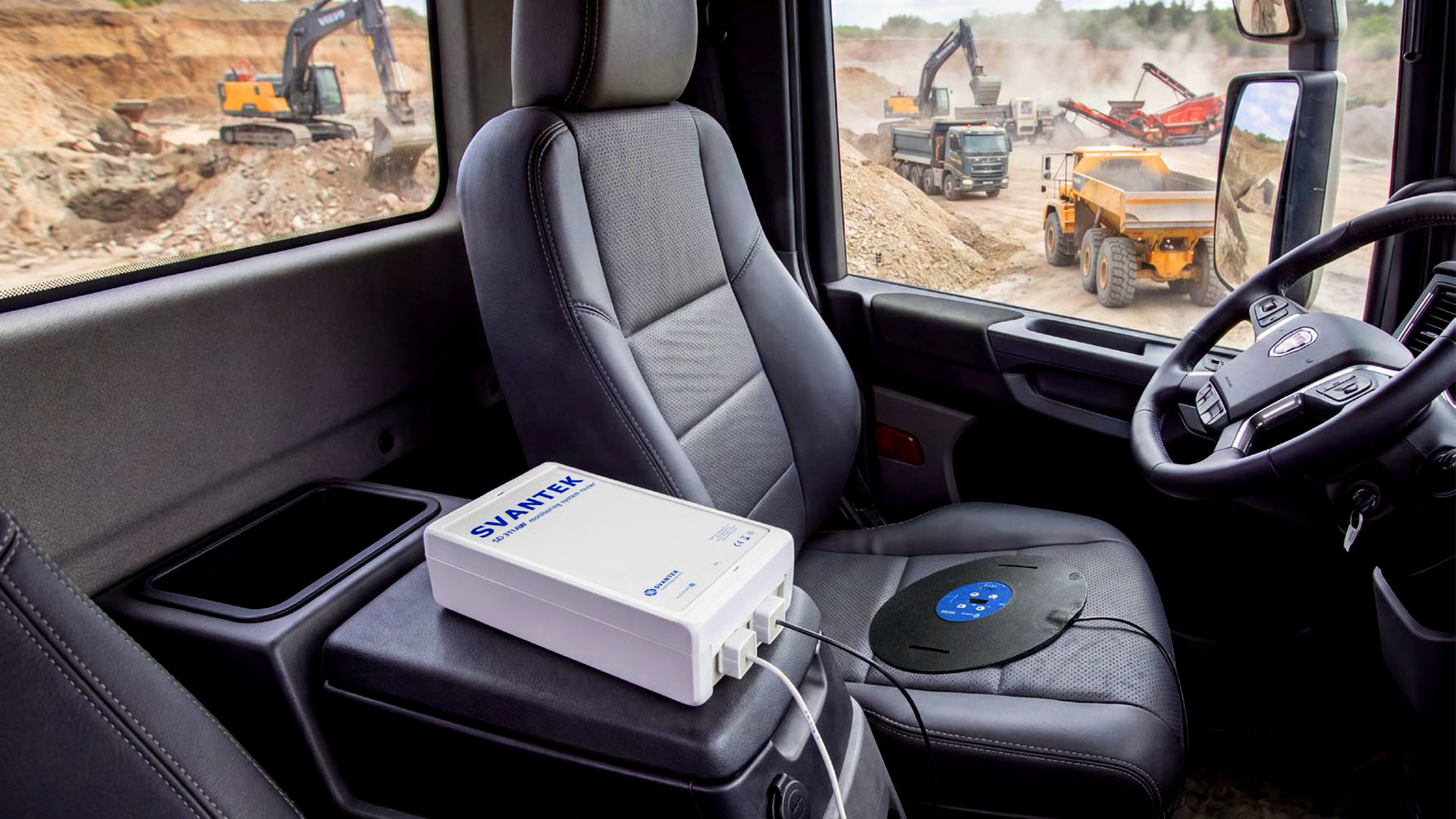 SV 130 instalado en asiento de vehículo